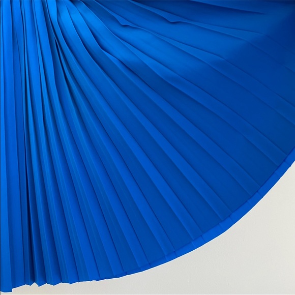 Kate Spade Saturday blue pleated skater mini skirt - Picture 6 of 9